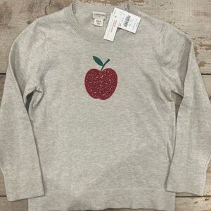 NWT size 6/7 Crewcuts sequin apple top